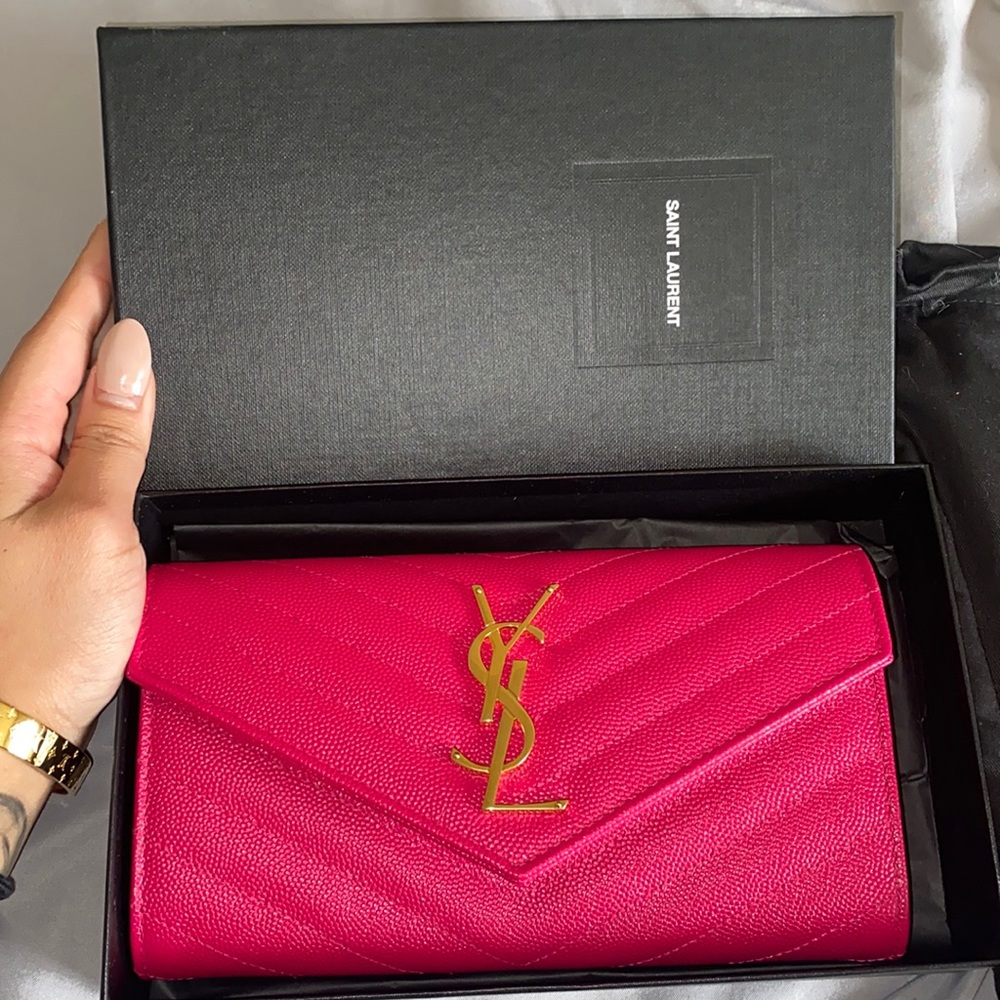 SOLD Large flap Ysl wallet